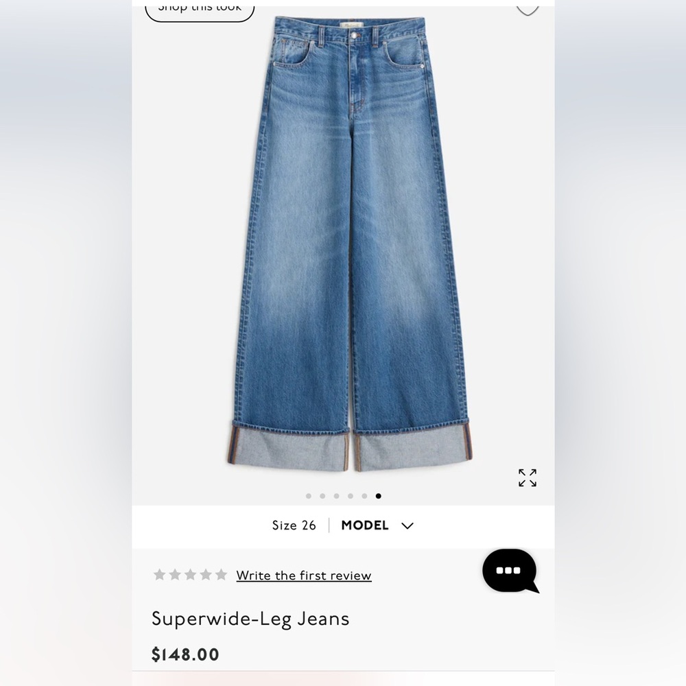 Madewell Fannin Wash Superwide-Leg Jeans